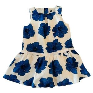 Janie and Jack Blue Sleeveless Fit and Flare Dress